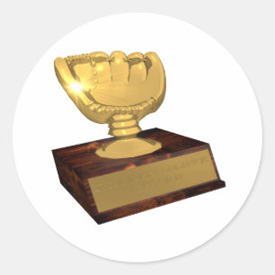 Golden Glove Award Runt Klistermärke