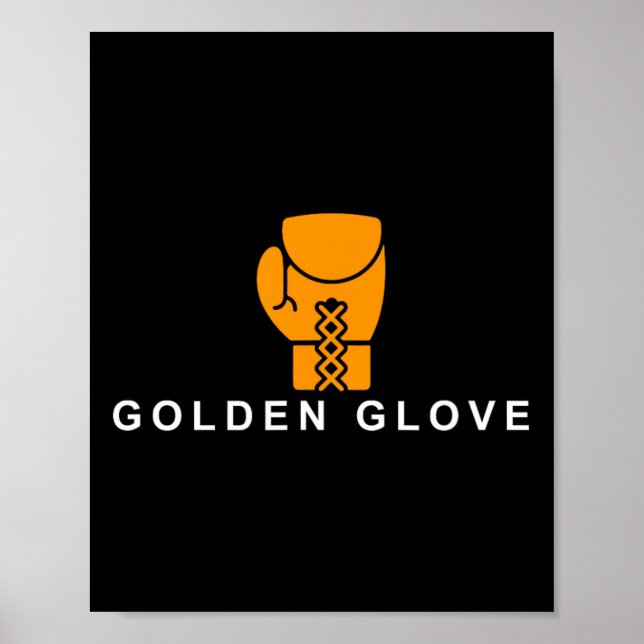 Golden-glove' Boxing Motivation  Poster (Framsidan)