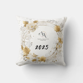 Golden Glow 2025 Pillow: A Cute Touch of New Year Kudde