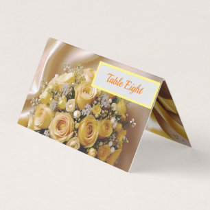 "Golden Glow: A Honeyed Bukett med rosor of Kärlek Kort
