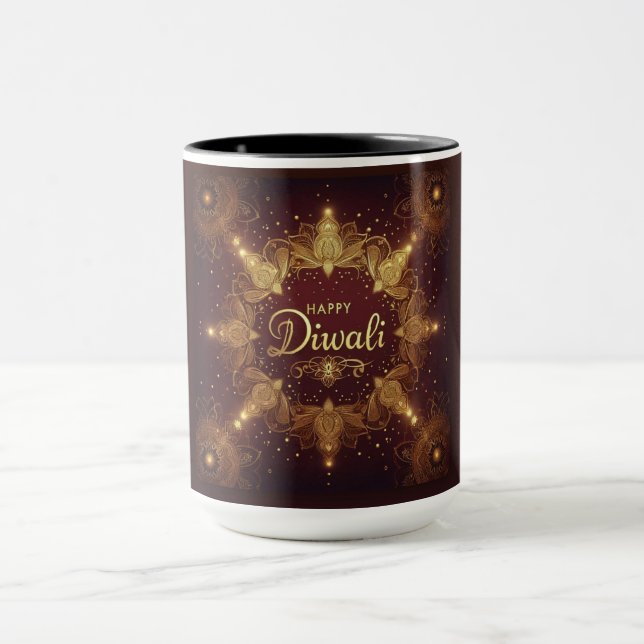 Golden Glow Diwali Mugg (Center)