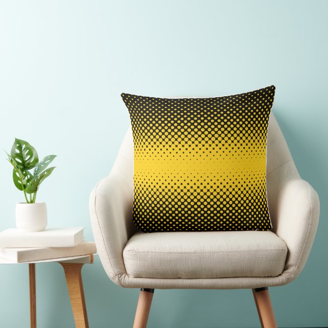 Golden Glow Halftone Punkt Barnkammardyna Kudde (Stol)