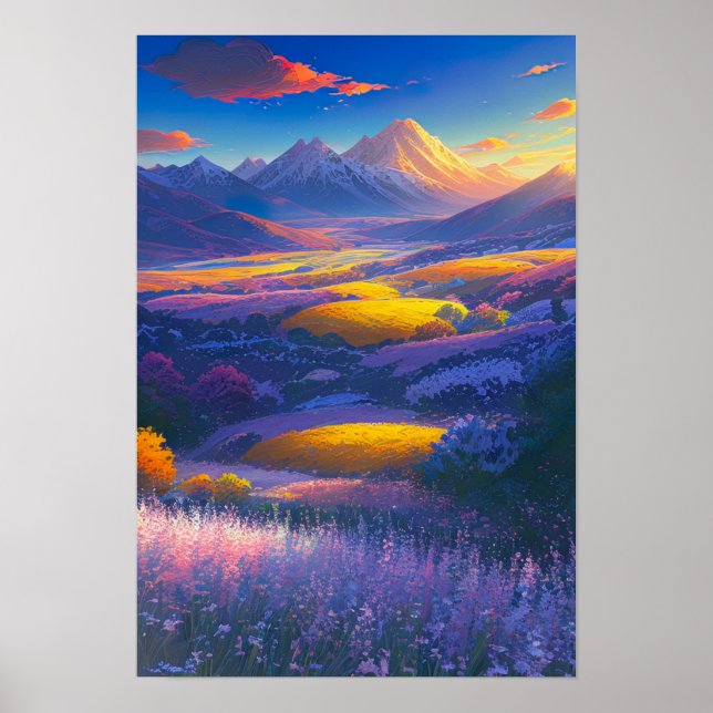 Golden Glow i Valley Poster (Framsidan)