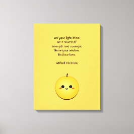 Golden Glow Kiwi Canvastryck