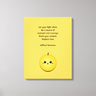 Golden Glow Kiwi Canvastryck