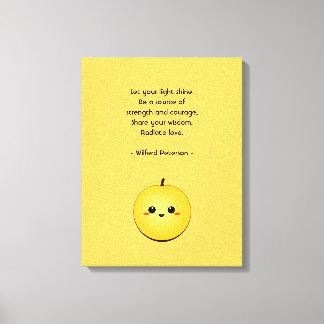 Golden Glow Kiwi Canvastryck (Framsida)