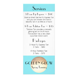 Golden Glow-rackkort Reklamkort