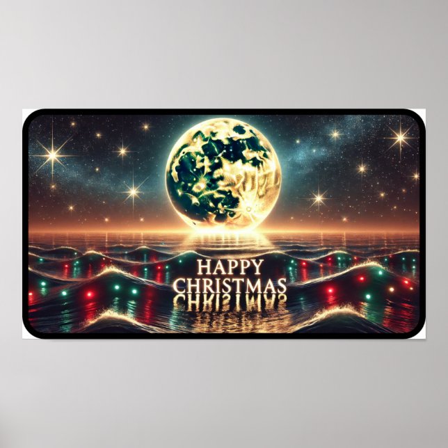 Golden Glow under julnatten Poster (Framsidan)