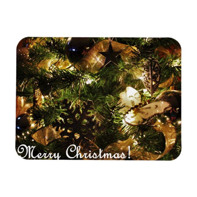 Golden God jul Magnet (Horisontell)