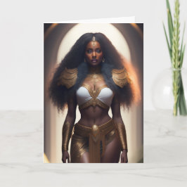 Golden Goddes Greeting Card Tack Kort