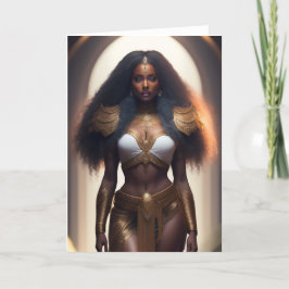 Golden Goddes Greeting Card Tack Kort