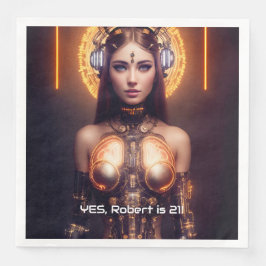 Golden Goddess Cyborg Pappersservett