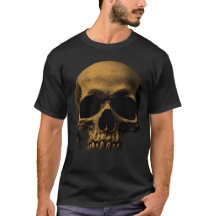 Golden Goth Skull
