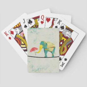 Golden Gracely Elephant Card Deck Casinokort