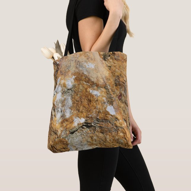 Golden Granite Sten Natature Tote Bag Tygkasse (Närbild)