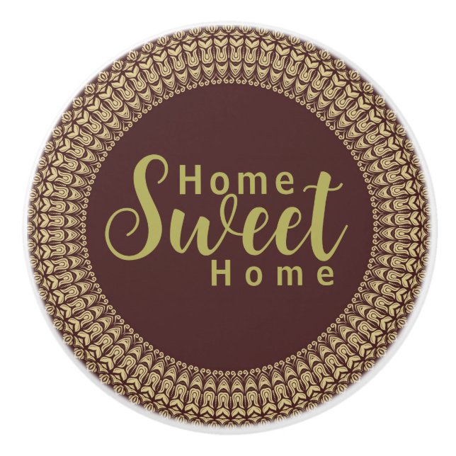 Golden Gräns Arabesques Blommigt Inslag om Knopp (Framsidan)