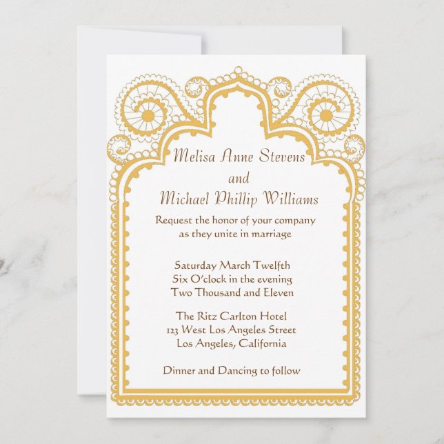 Golden Gräns Inbjudningar (Framsida)