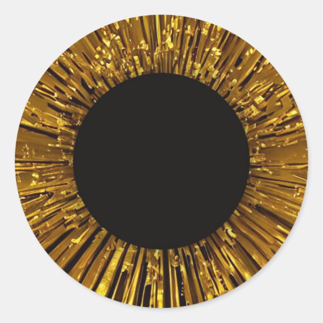 Golden gräns runt klistermärke (Framsida)