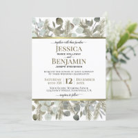 Golden Gräs & Eucalyptus Rustic Winter Wedding