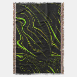 Golden-gräs, vågigt grönt för långa spår på svarta filt