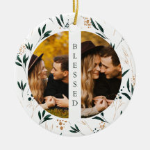 Golden Greenery Blsed Typography Two Photo