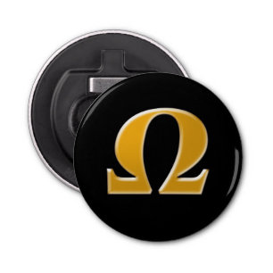 Golden Grekiska Omega - Motståndssymbol Flasköppnare