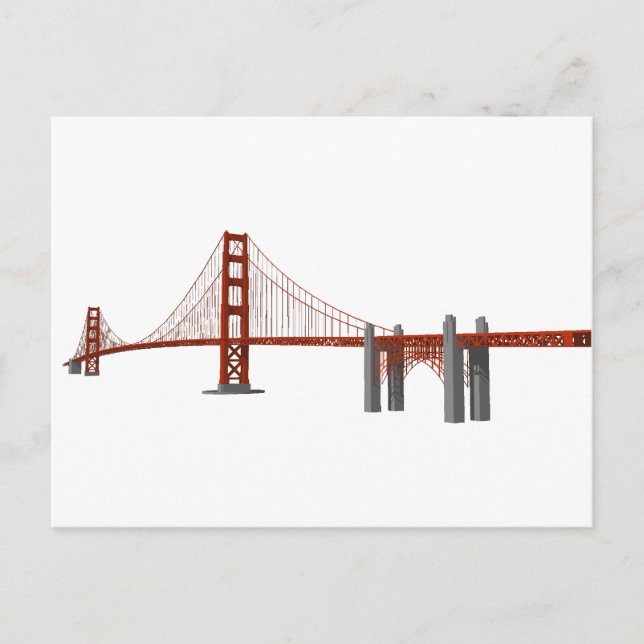 Golden Grind Bridge: 3D-modell: Vykort (Framsida)