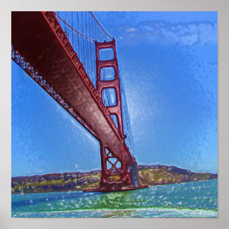 Golden Grind Bridge 3D Poster