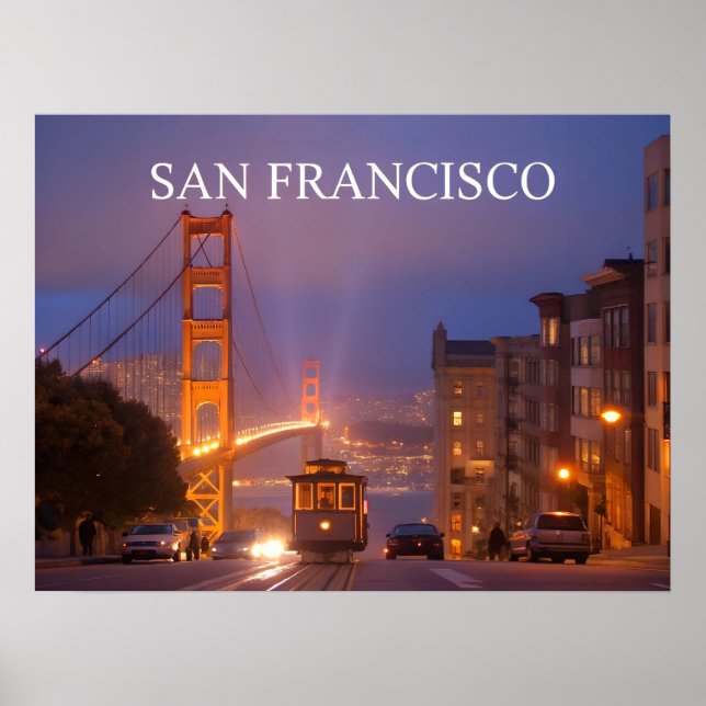 Golden Grind Bridge California - San Francisco Poster (Framsidan)