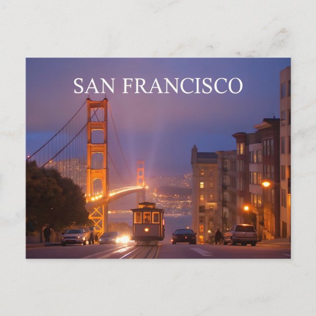 Golden Grind Bridge California - San Francisco Vykort (Framsida)