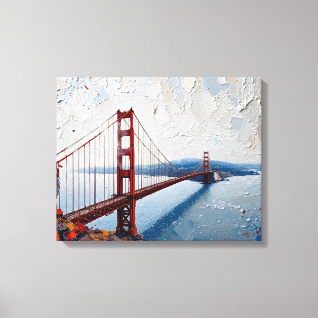 Golden Grind Bridge Canvas Wall Art (Framsida)