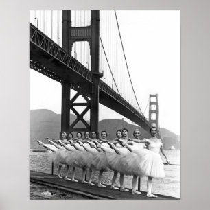 Golden Grind Bridge Dancers Poster