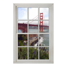 Golden Grind Bridge Faux - Fake White Window