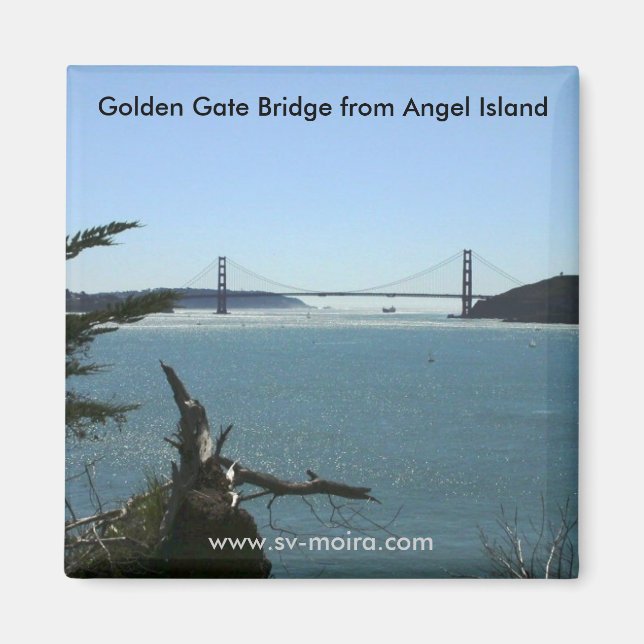 Golden Grind Bridge från Angel Island Magnet (Framsidan)