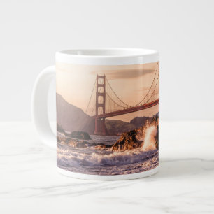 Golden Grind Bridge från Baker Beach Jumbo Mugg
