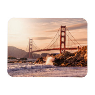 Golden Grind Bridge från Baker Beach Magnet