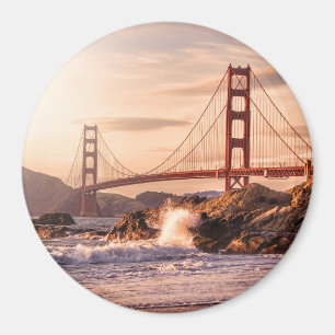 Golden Grind Bridge från Baker Beach Magnet