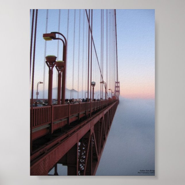 Golden Grind Bridge från Marin Headlands Poster (Framsidan)