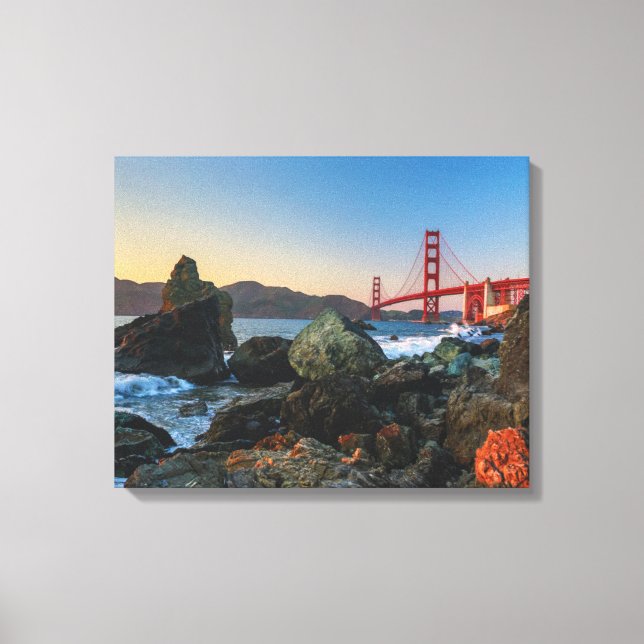 Golden Grind Bridge i Dusk | San Francisco Canvastryck (Framsida)