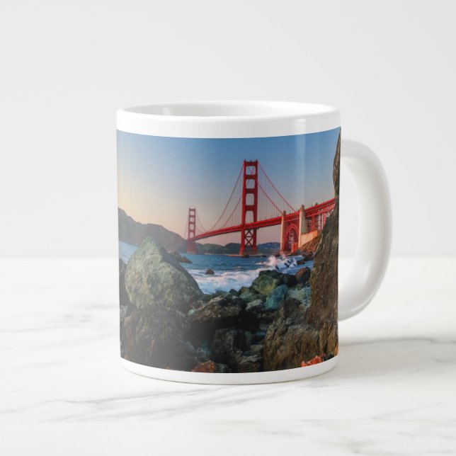 Golden Grind Bridge i Dusk| San Francisco Jumbo Mugg (Framsida höger)