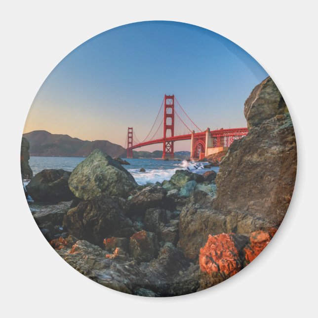 Golden Grind Bridge i Dusk | San Francisco Magnet (Framsidan)