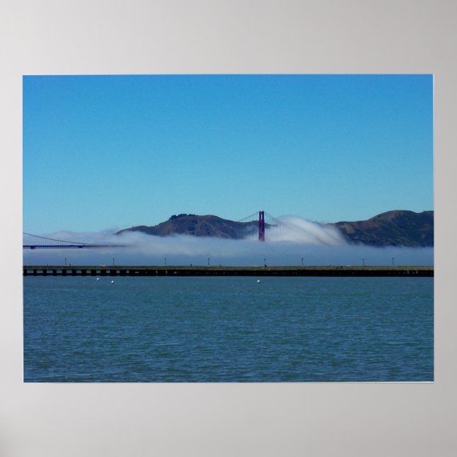 Golden Grind Bridge i Fog, San Francisco Poster (Framsidan)