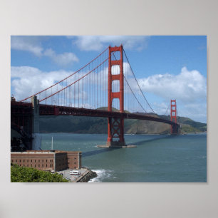 Golden Grind Bridge i Frisco Poster