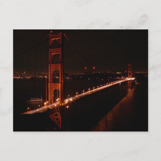 Golden Grind Bridge i natt Vykort