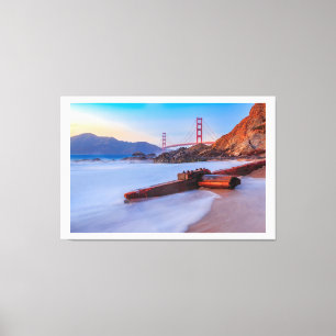 Golden Grind Bridge i San Francisco, Baker Beach Canvastryck
