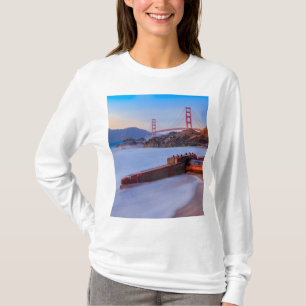 Golden Grind Bridge i San Francisco, Baker Beach T Shirt