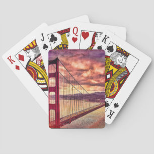 Golden Grind Bridge i San Francisco, Kalifornien. Casinokort
