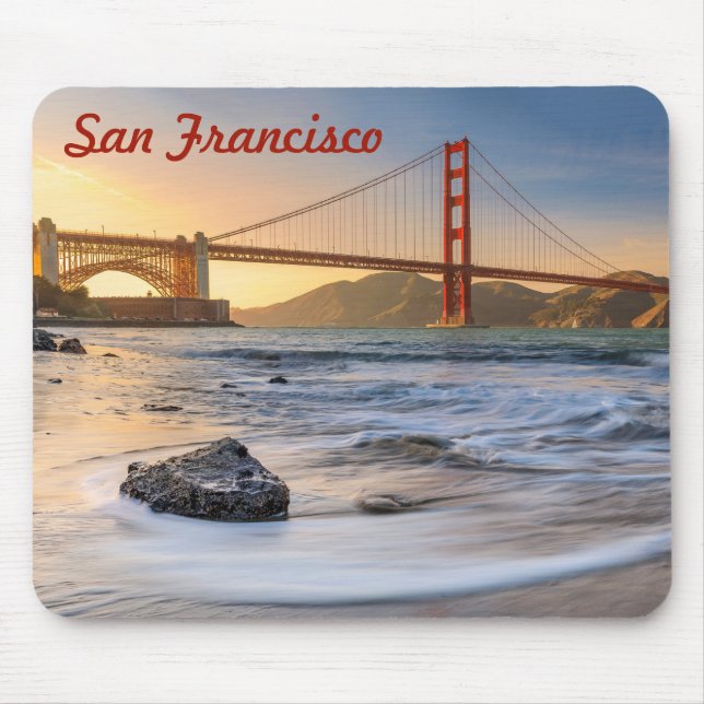 Golden Grind Bridge i San Francisco vid sunset Musmatta (Framsidan)