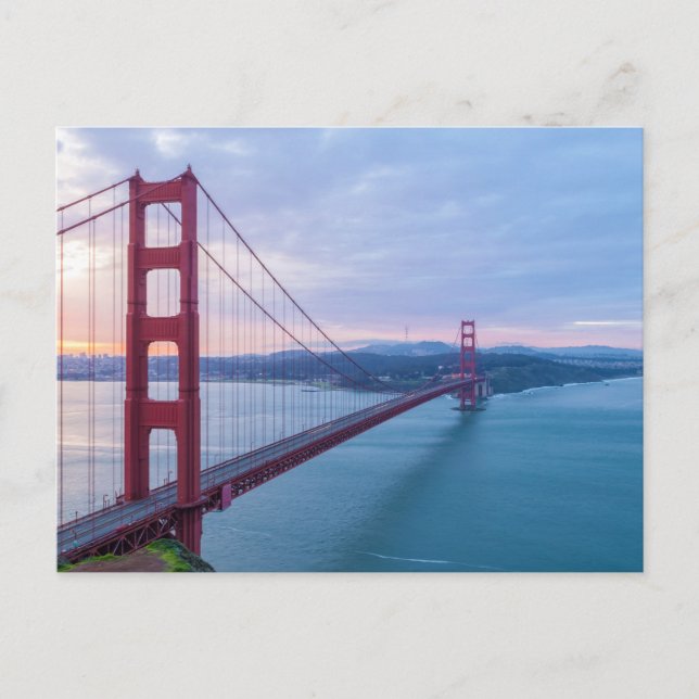 Golden Grind Bridge i Sunrise Vykort (Framsida)