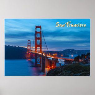 Golden Grind Bridge i Twilight Poster